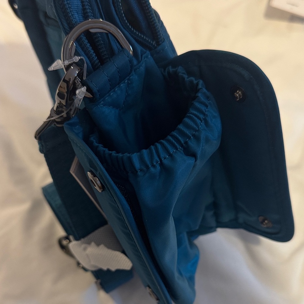 Lug Teal Quilted Crossbody Bag - Picture 3 of 7